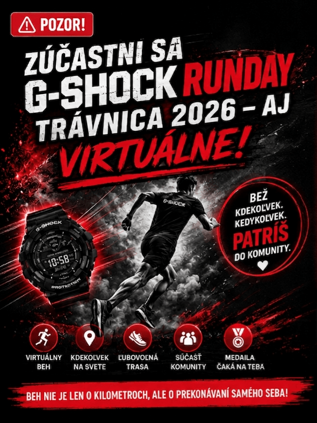 Virtuálny beh G-SHOCK RunDay Trávnica 2026